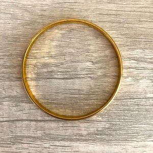 Vintage Monet Gold Tone Bangle Bracelet S 1980s.